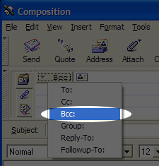 BCC in Netscape